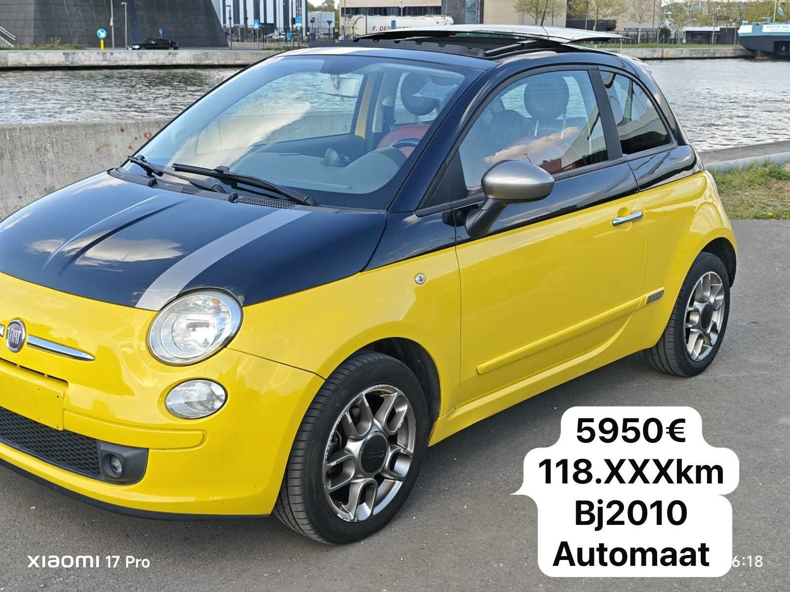 Fiat 500 / Benzine/ Automaat/, Auto's, Automaat, Euro 5, Particulier, Airconditioning