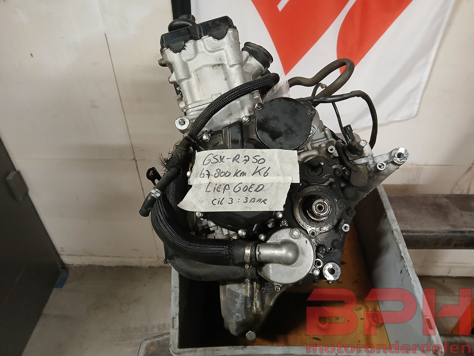 Motorblok Suzuki GSX-R 750 K6 - K7 2006 t/m 2007 GSXR engine, Motoren, Onderdelen | Suzuki, Gebruikt, Ophalen