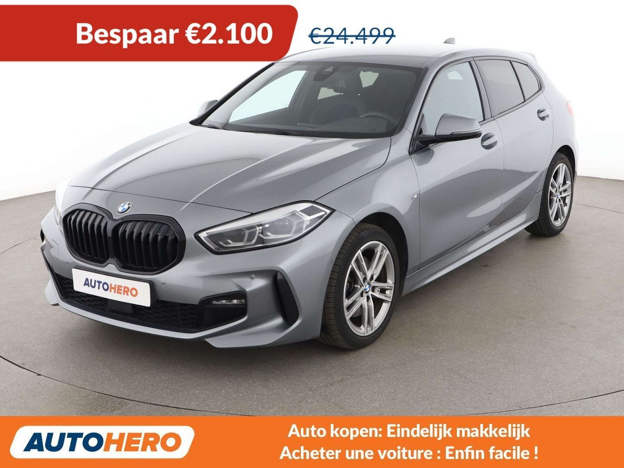 BMW 1 Serie 118 118d M Sport (bj 2023, automaat), Auto's, BMW, 1 Reeks, 1505 kg, Zwart, 5 deurs