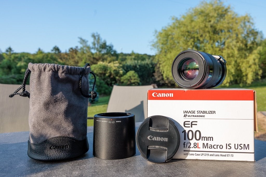 Canon 100 macro, Ophalen, Gebruikt