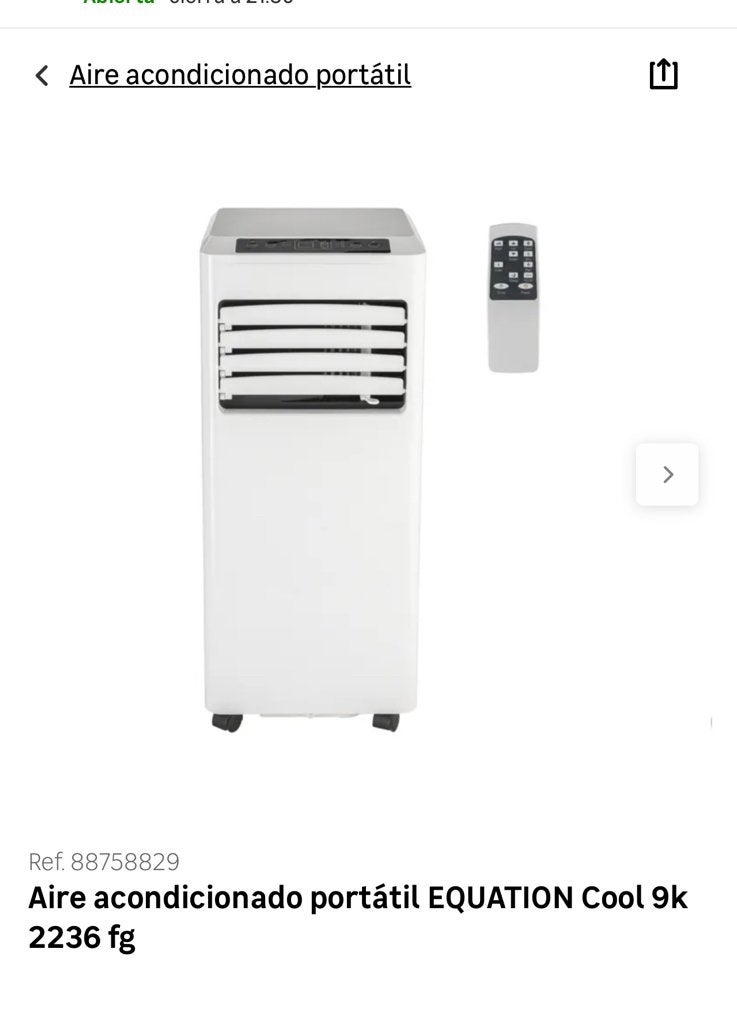 Climatiseur portable. 7000BUT.  385€, Electroménager, Classe énergétique A ou plus économe, Moins de 60 m³, Enlèvement, Climatiseur mobile