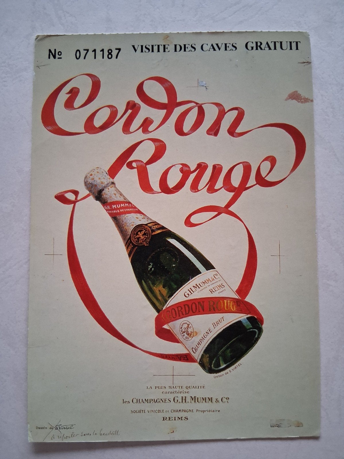 postkaart Cordon Rouge, Verzamelen, Postkaarten | Themakaarten, Ophalen of Verzenden