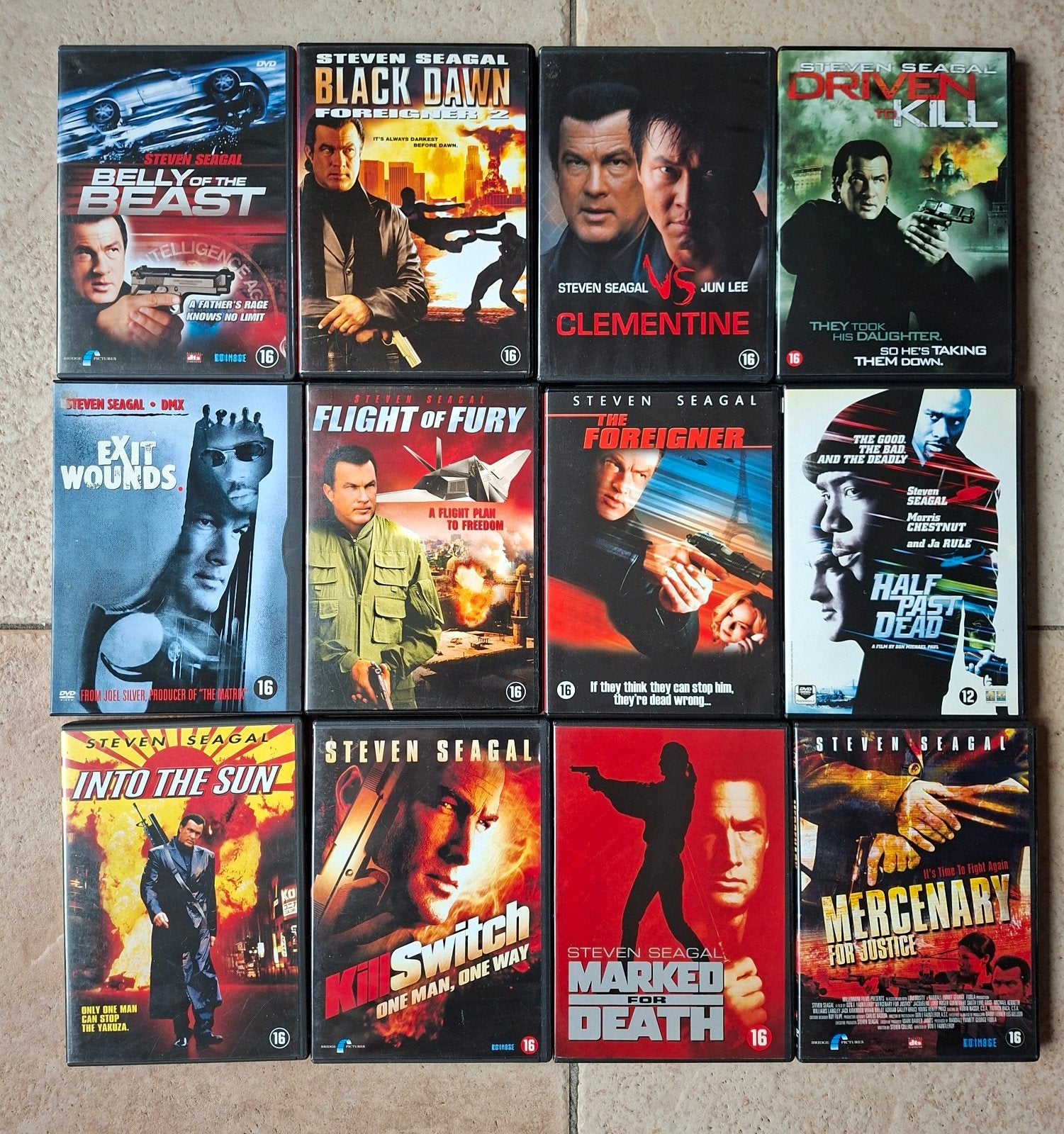 lot 72 Martial Arts films (Seagal-JCVD-Bruce Lee-J.Chan), CD & DVD, Enlèvement ou Envoi, Anglais, Arts martiaux, Néerlandais