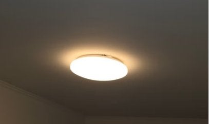 gebogen witte plafondlamp, Ophalen, Gebruikt, Overige stijlen, LED