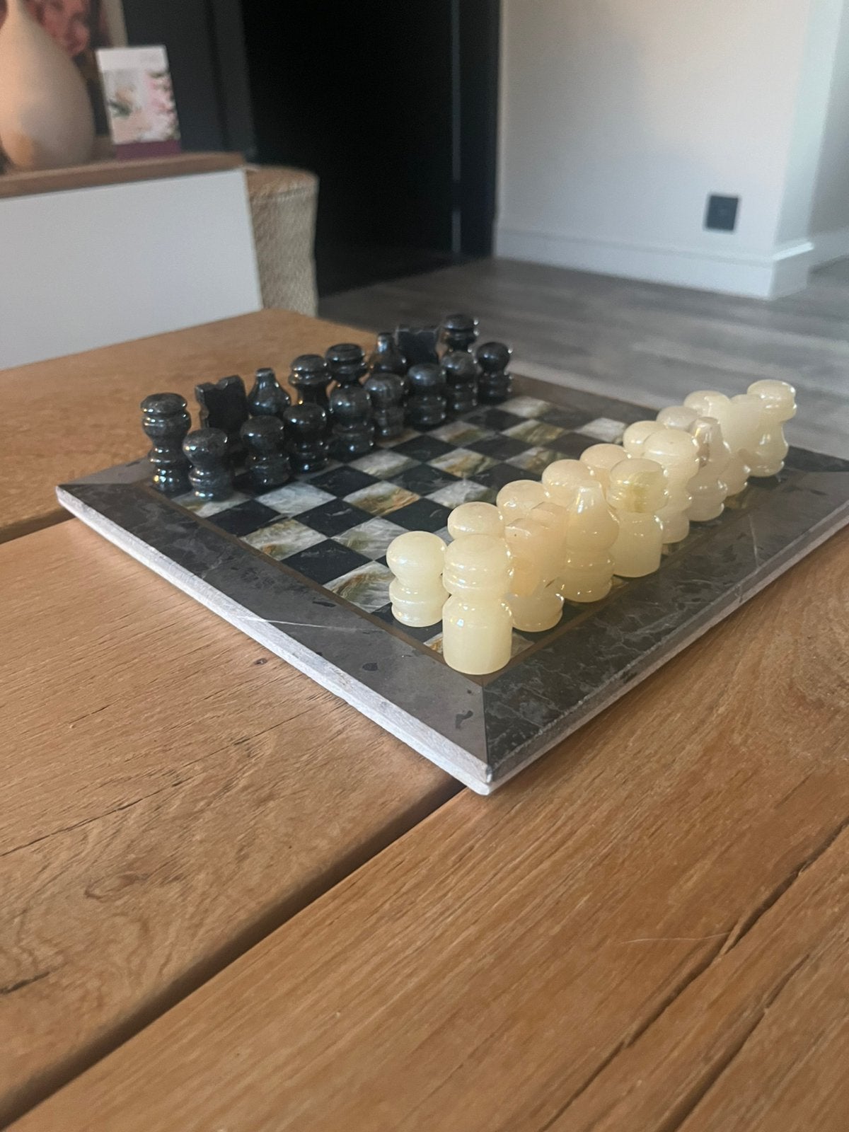 Marmeren schaakbord, Ophalen, Zo goed als nieuw