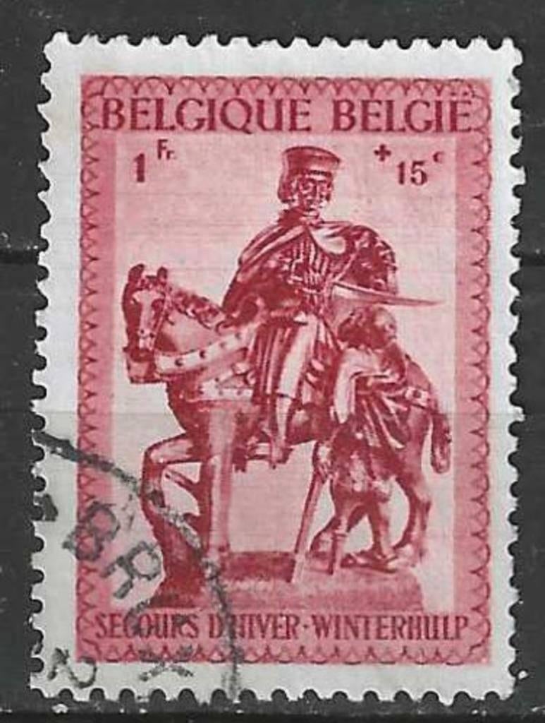 Belgie 1941 - Yvert/OBP 587 - Winterhulp - St. Maarten (ST), Verzenden, Gestempeld, Gestempeld