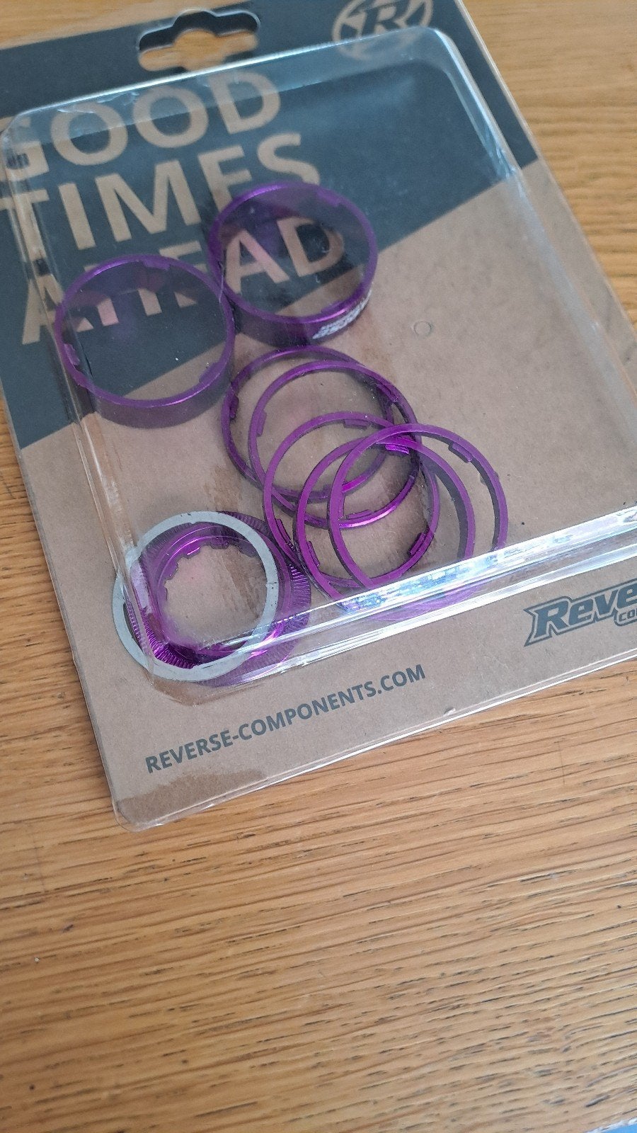 Reverse single speed spacers paars, Fietsen en Brommers, Ophalen, Nieuw, Aluminium