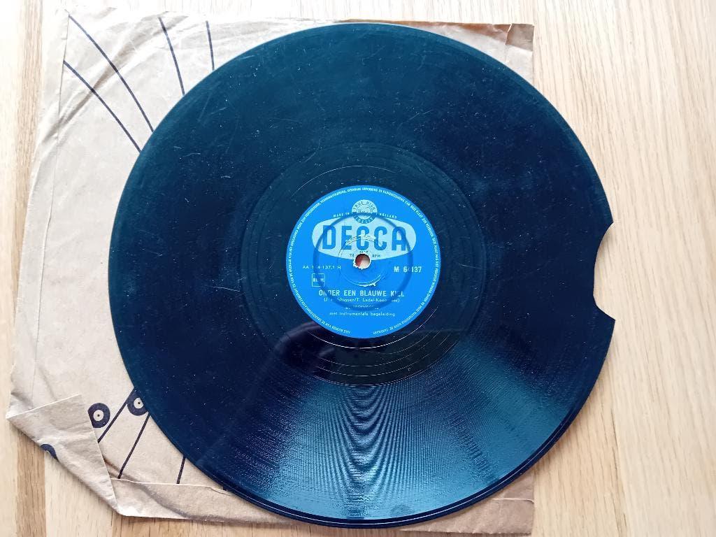shellac 78 toeren, Ophalen, Voor 1960, Gebruikt, 10 inch