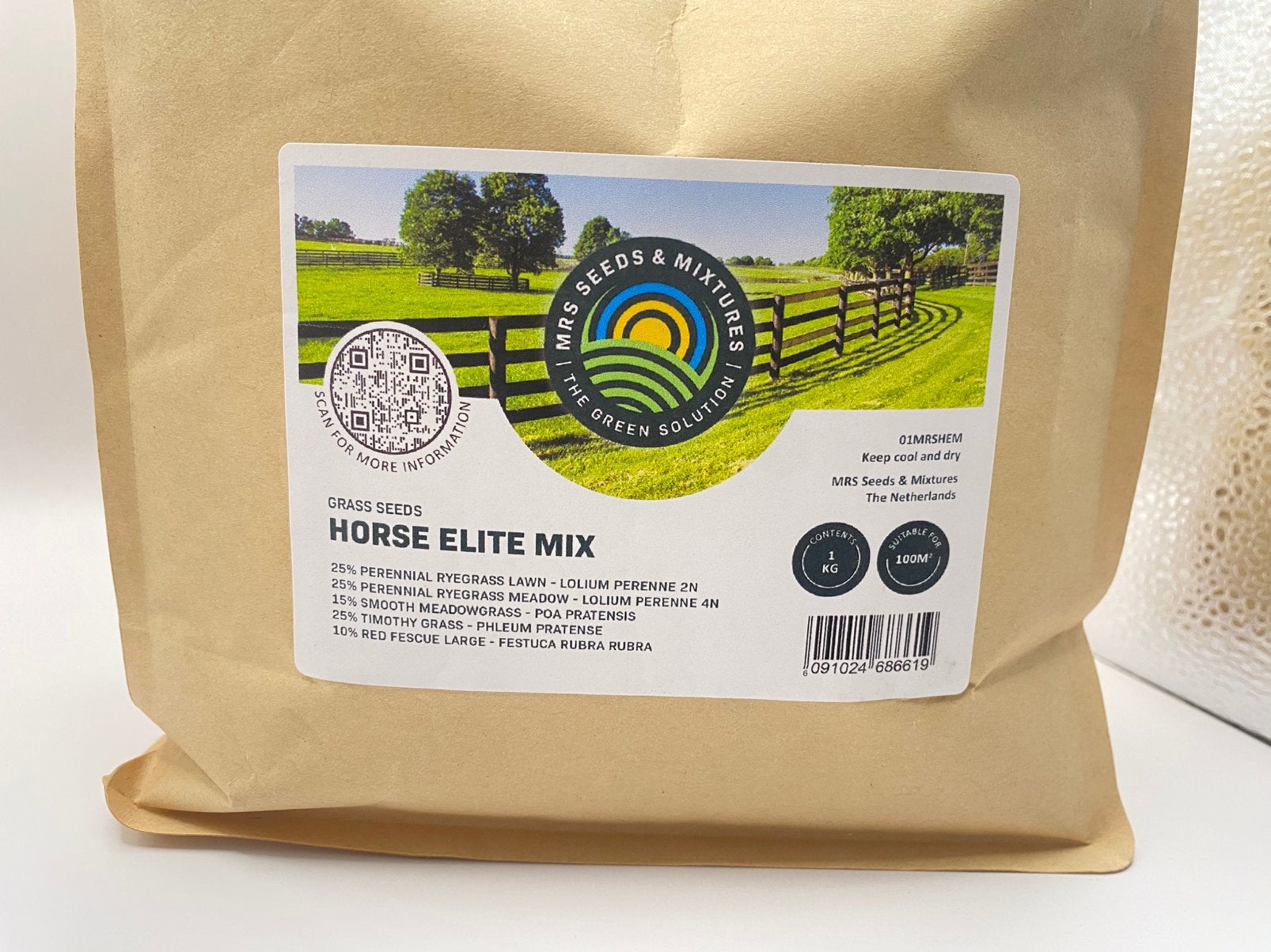 Graszaden Horse Elite Mix - 1 kg voor 100m², Ophalen of Verzenden, Overige typen