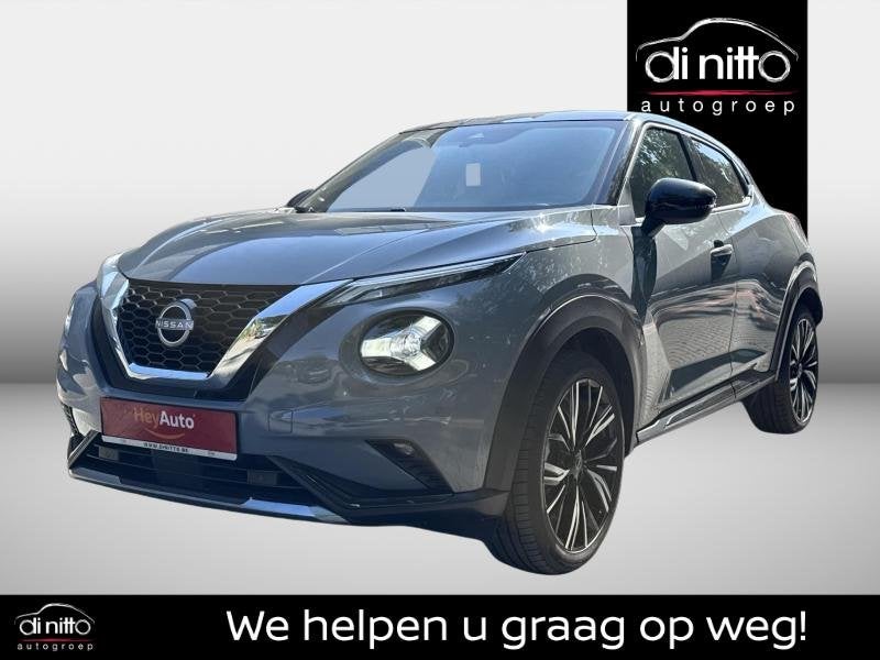 Nissan Juke DIG-T 114 6MT N-DESIGN, Auto's, 118 g/km, Stof, Gebruikt, Zwart