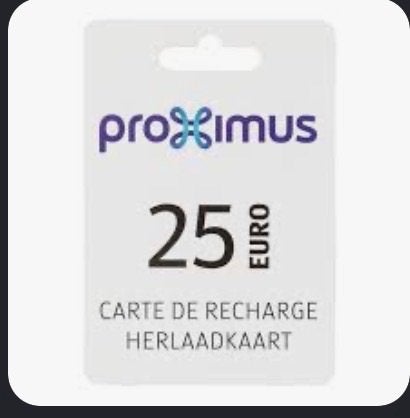 Proximus herlaadkaart, Télécoms, Envoi, Neuf