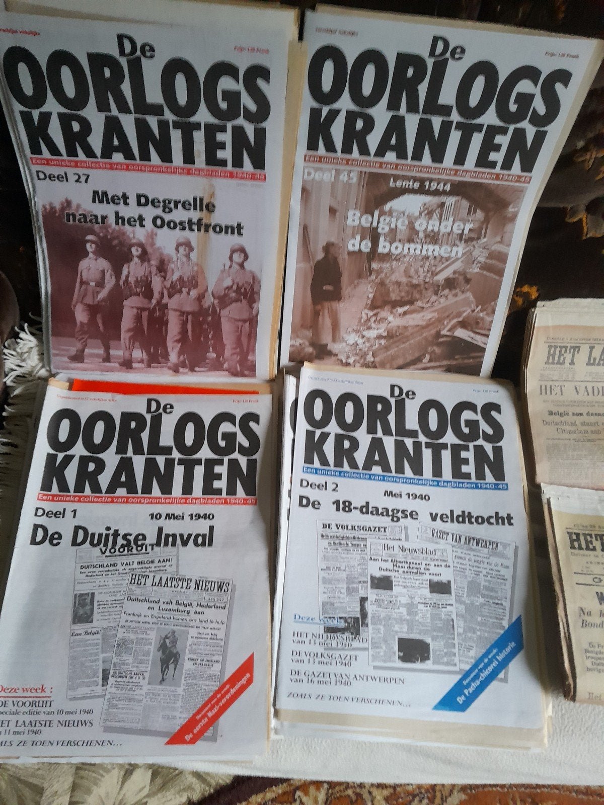 100 ral oorlogskranten .et posters, Enlèvement