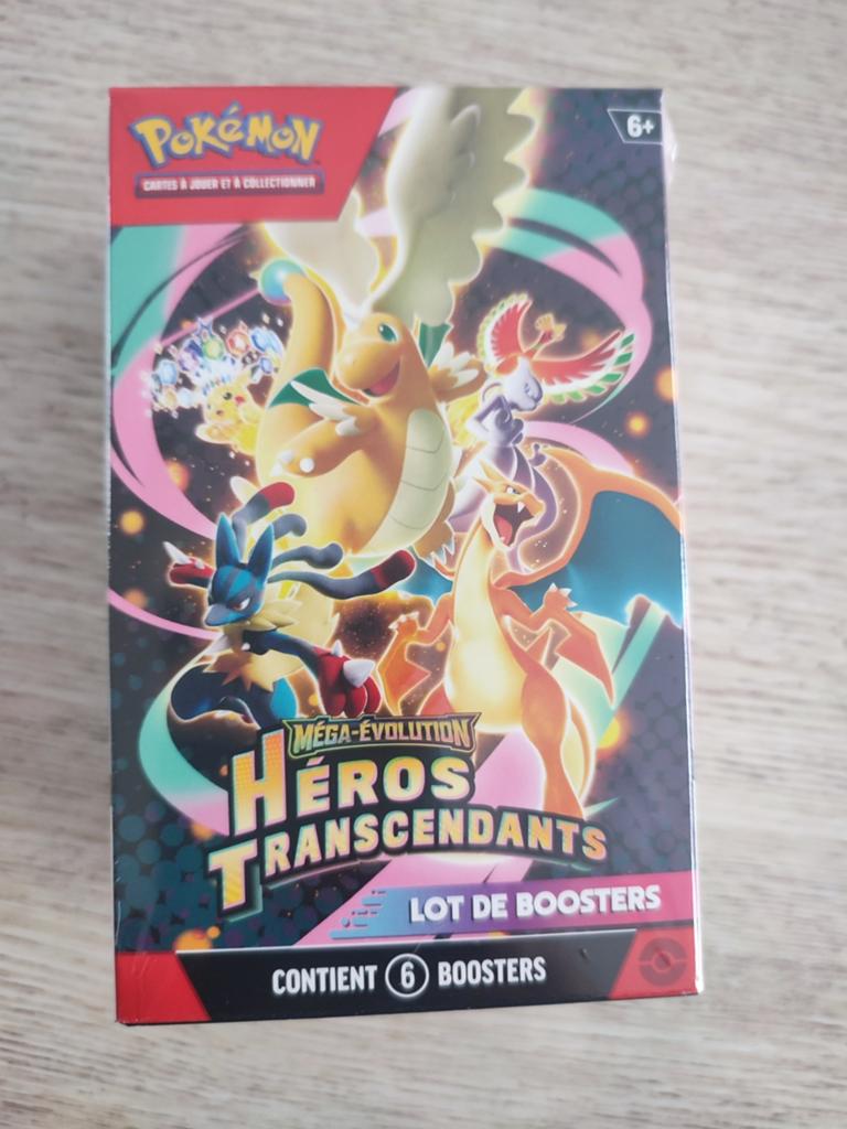 Display 6 booster pokémon héros transcendant  celler, Booster