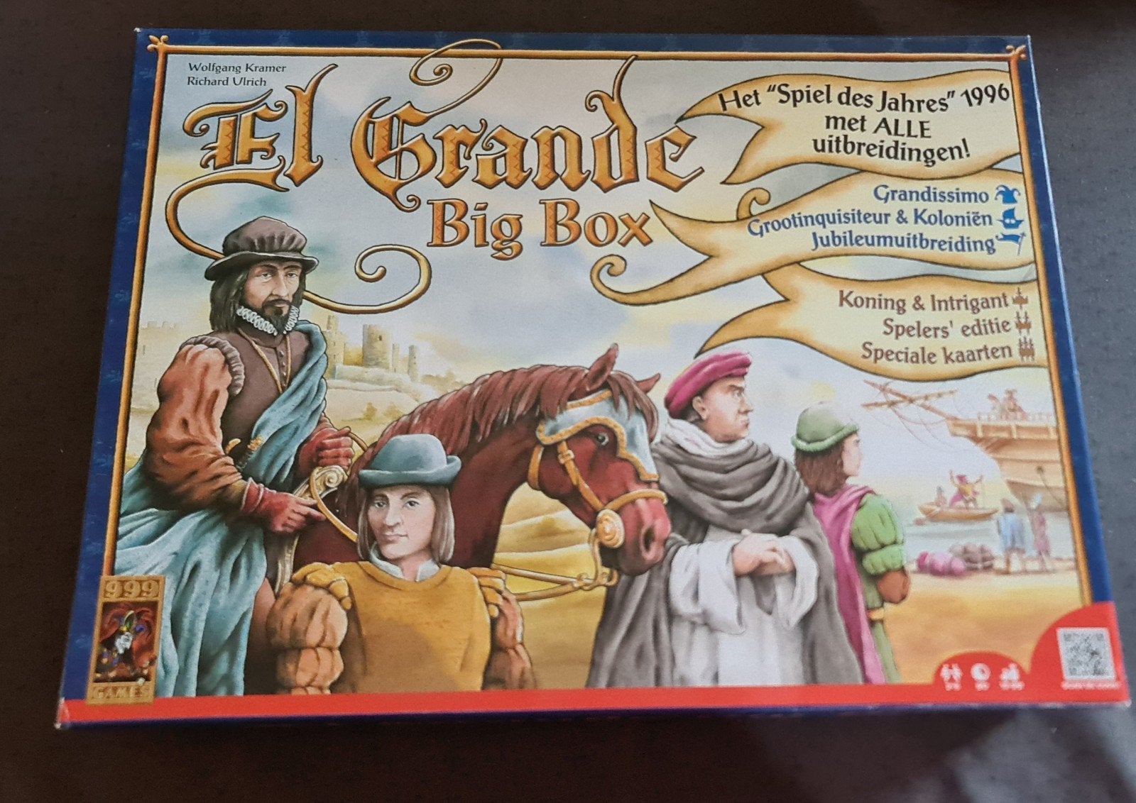 El Grande Big Box bordspel, Ophalen