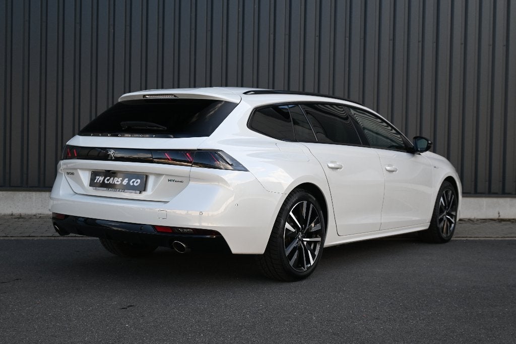 Peugeot 508 GT Hybride 225pk Automaat, LED, Cam, Acc, Sfeer, Autos, Peugeot, Achat, Euro 6, Entreprise, Noir