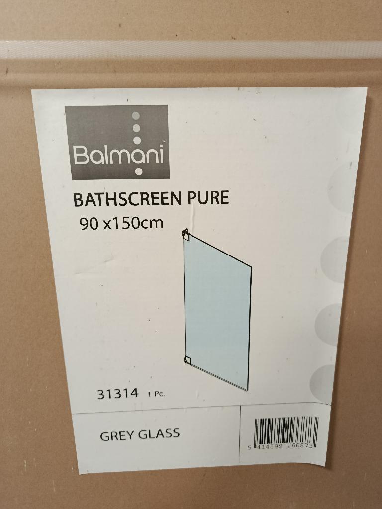 Badwand 90x150, Doe-het-zelf en Bouw, Ophalen, Nieuw, Glas, Overige typen