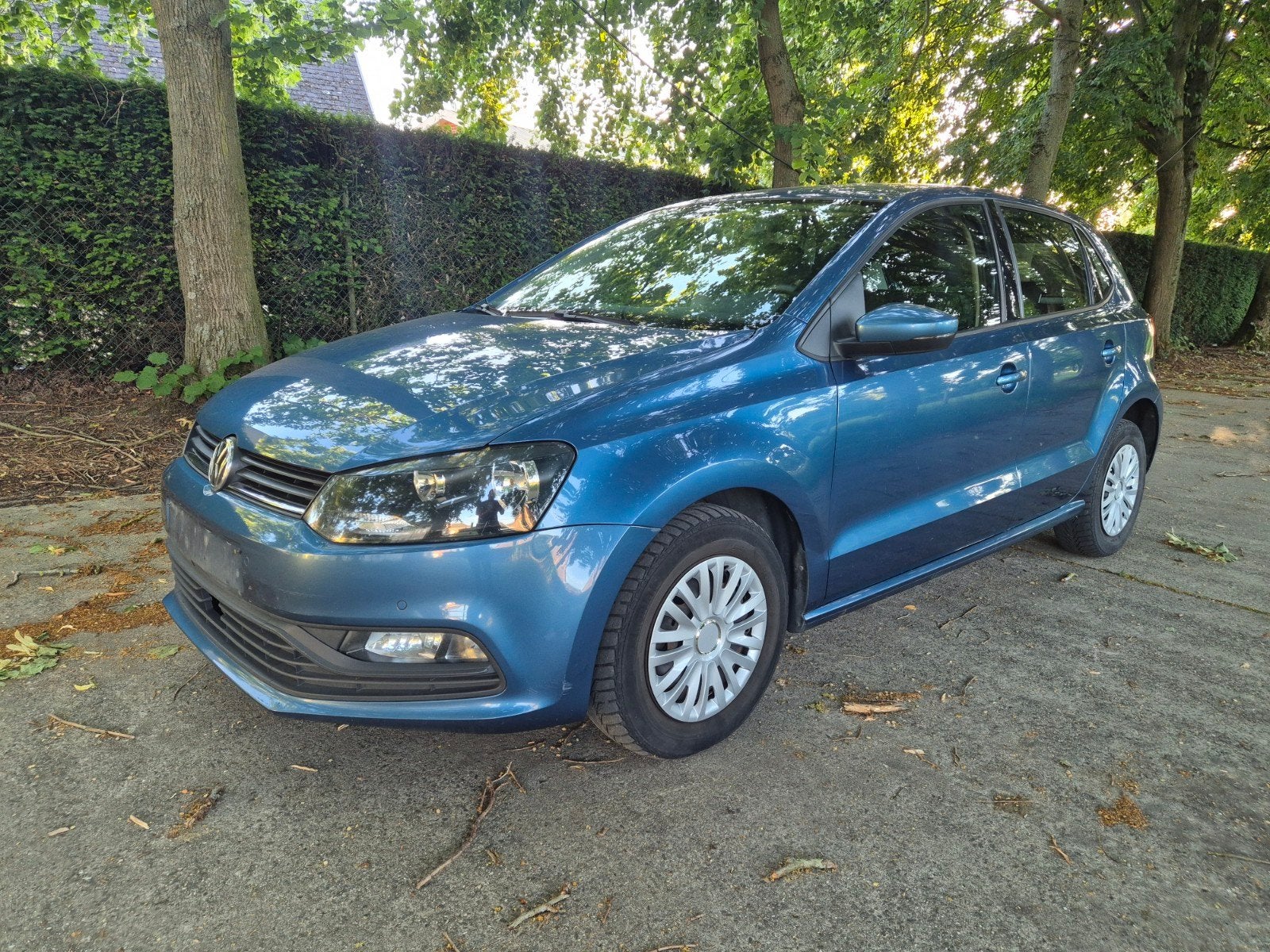 Volkswagen Polo 6R 1.4 TDI — 2015 — Euro 6b — Airconditionin, Auto's, Blauw, Bedrijf, Parkeersensor, Te koop