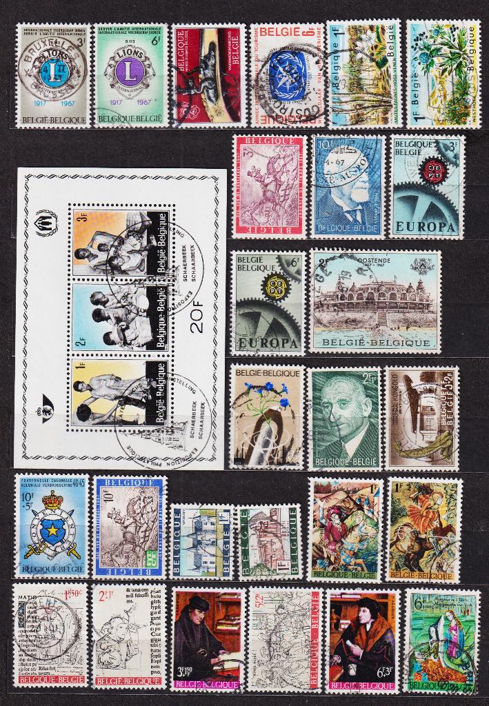 Belgique 1967 année complète oblitéré, Envoi, Affranchi, Oblitéré