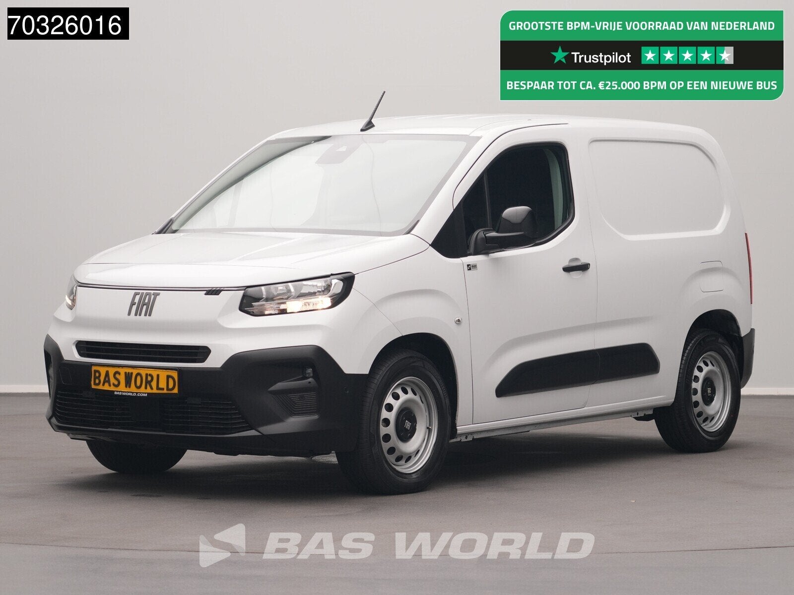 Fiat e-Doblo 136pk Elektrisch 50kWh 343km WLTP L1H1 Navi Air, Auto's, Parkeersensor, Stof, Gebruikt, 136 pk