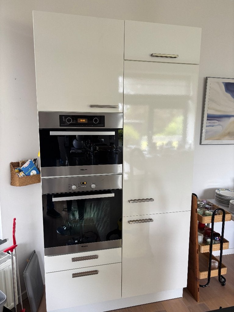 Colonne meuble cuisine four et frigo, Encastré, Enlèvement, Utilisé, Miele