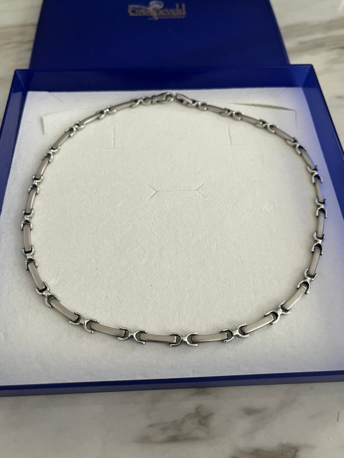 Zilveren collier 925, Ophalen of Verzenden, Zo goed als nieuw, Zilver
