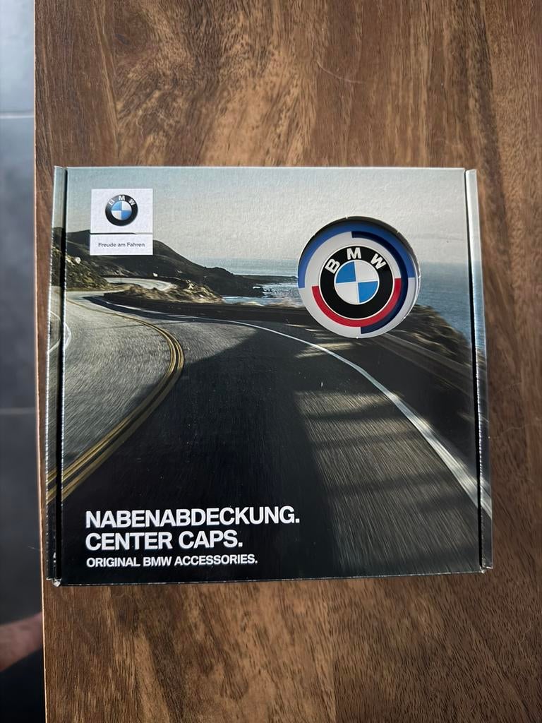 Originele BMW 50 jahre wieldoppen (caps) 56mm *Nieuwstaat*, Ophalen of Verzenden