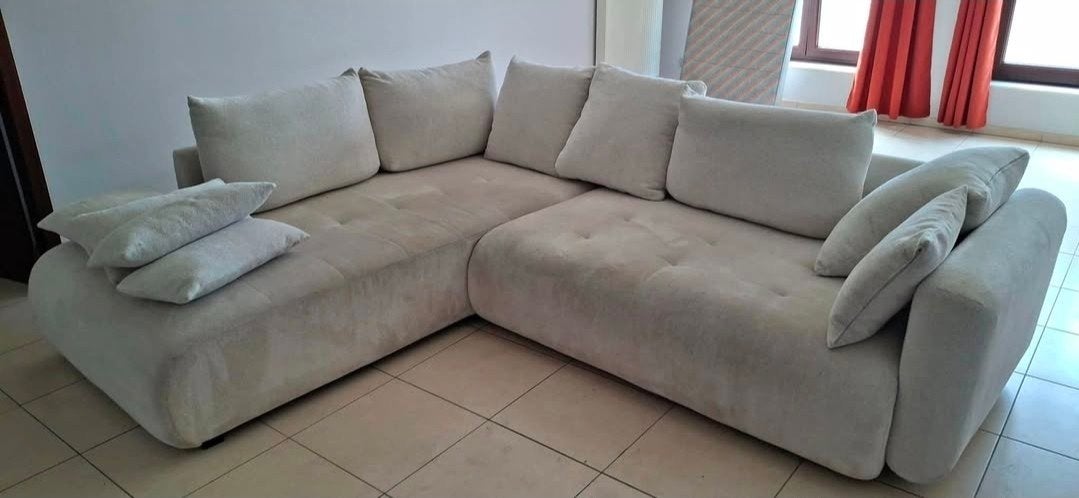 Canapé d'angle beige microfibré neuf, Maison & Meubles, Canapés | Coins salons complets, Enlèvement