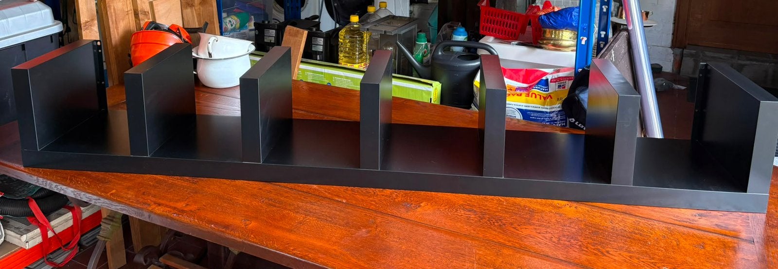 “Platen” rek, Huis en Inrichting, Ophalen, Gebruikt, Hout
