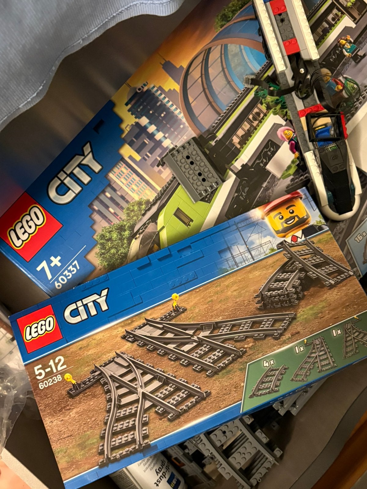 Lego City Trein 60337 + Lego City rails 60238, Kinderen en Baby's, Speelgoed | Duplo en Lego, Ophalen, City, Lego, Zo goed als nieuw
