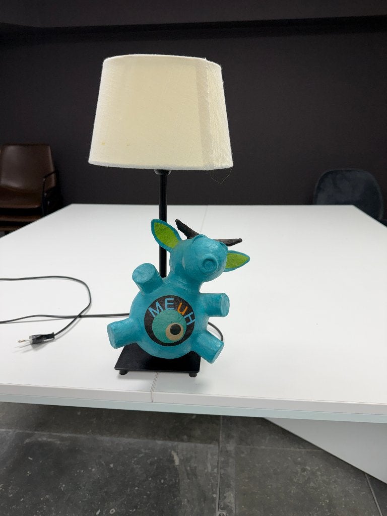 Lampe Chambre Enfant Papier Mâché, Kinderen en Baby's, Kinderkamer | Inrichting en Decoratie, Ophalen, Zo goed als nieuw, Lamp