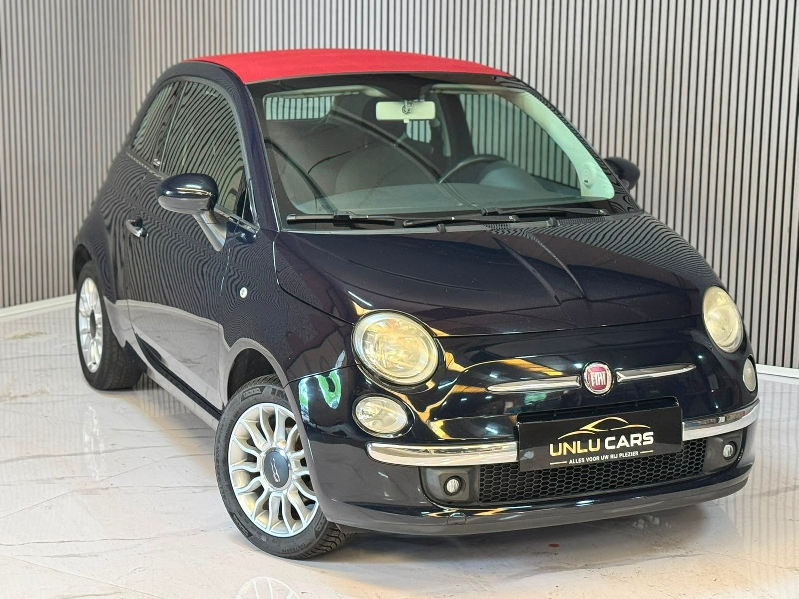 FIAT 500 CABRIO 1.2 BENZINE 2012, Auto's, Voorwielaandrijving, 4 cilinders, Cabriolet, Blauw