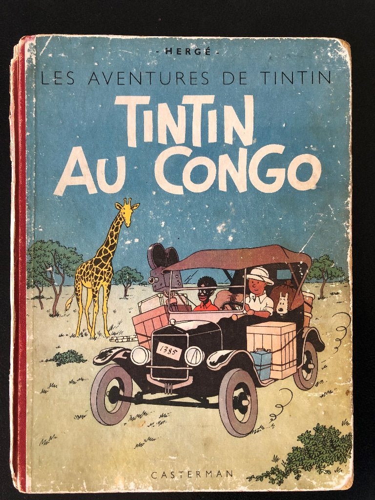 Tintin au Cogo B1, Boeken, Gelezen, Eén stripboek, Ophalen of Verzenden, HERGE