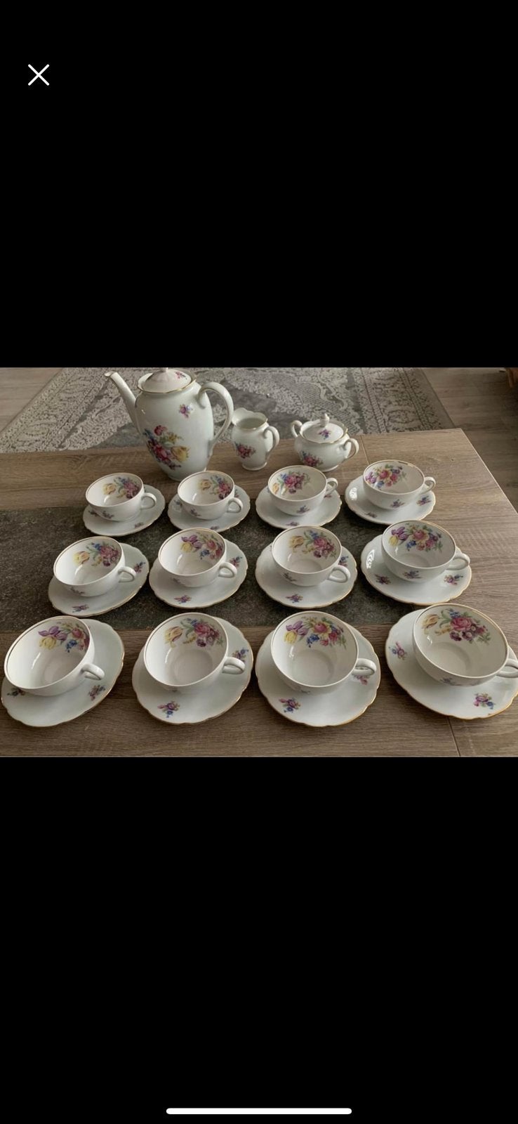 Bavaria koffie servies, Ophalen