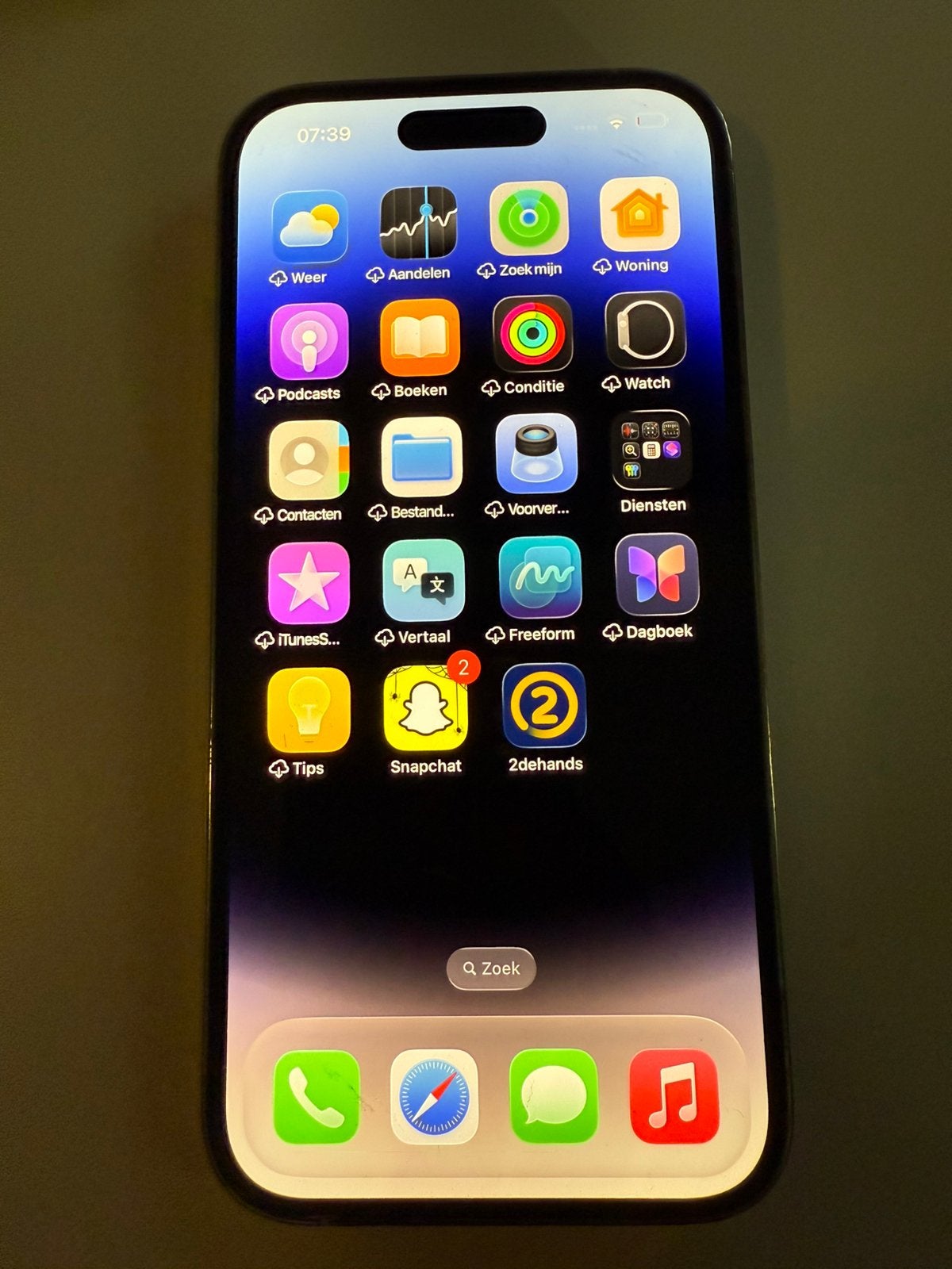 Iohone 14 pro 128GB, Ophalen, Wit, Refurbished, Zonder simlock