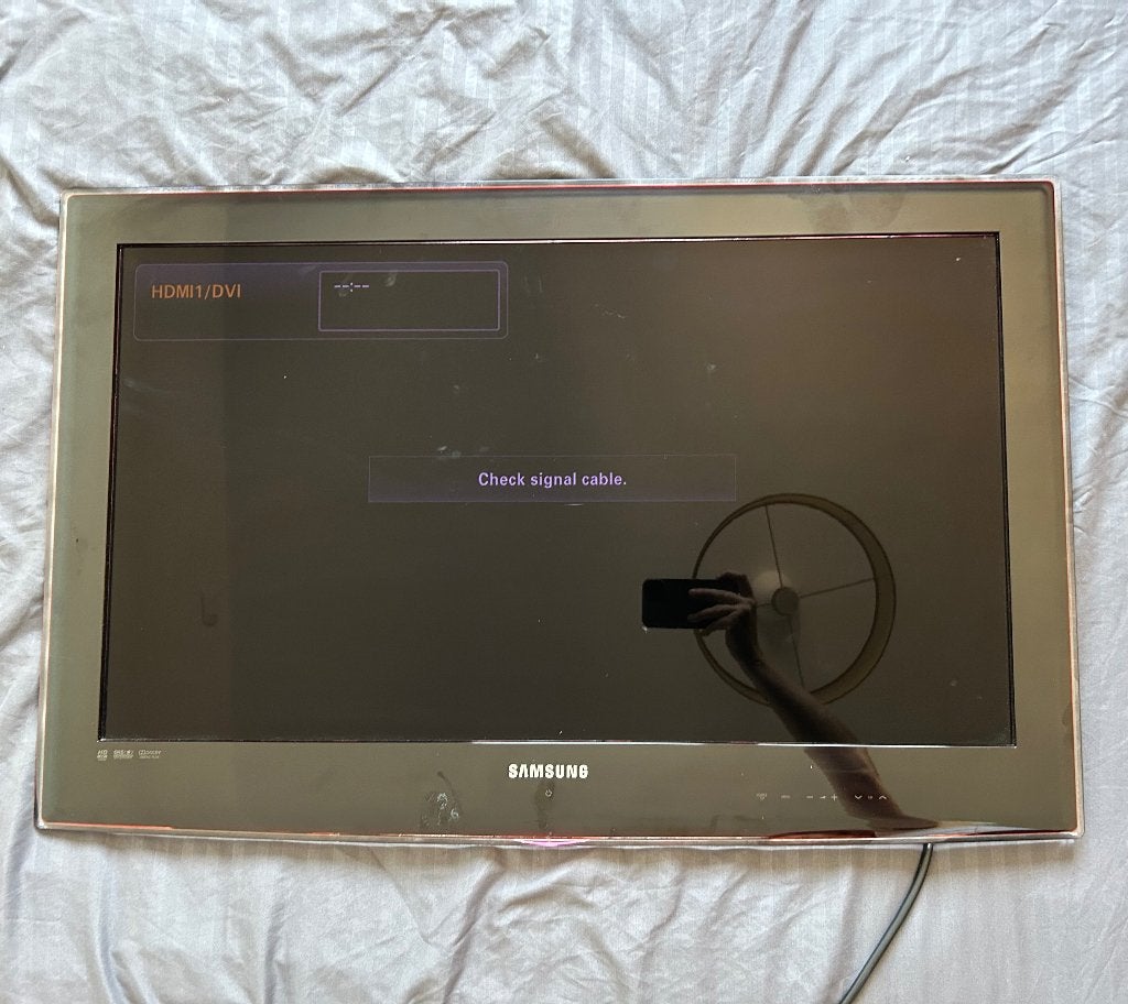 Tv, Audio, Tv en Foto, Televisies, Ophalen, Refurbished, Minder dan 40 cm, Samsung