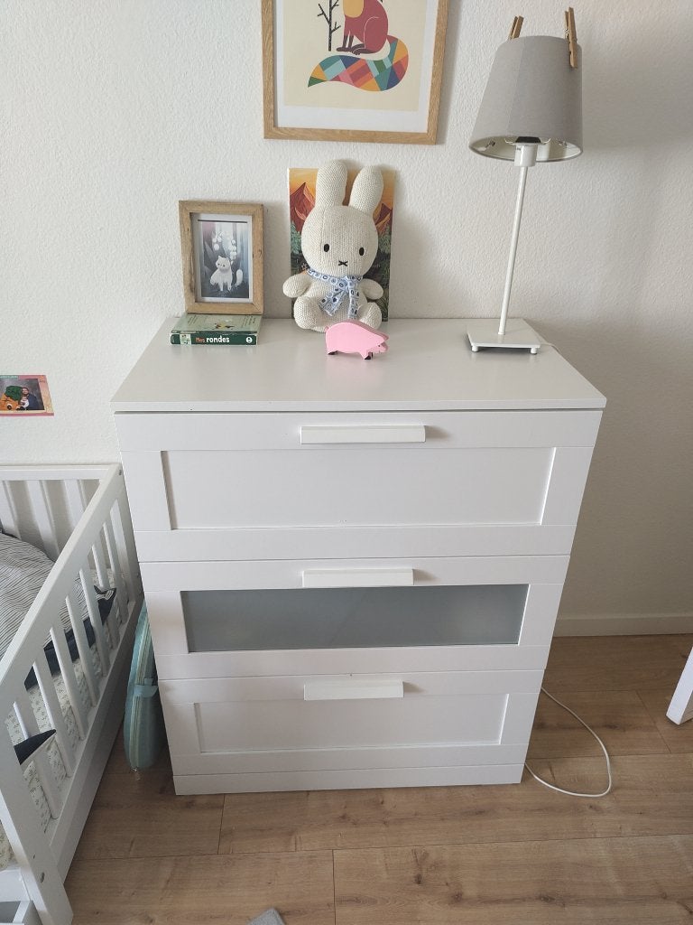 Commode Ikéa (Brimnes) 3 tiroirs, Enlèvement, Utilisé