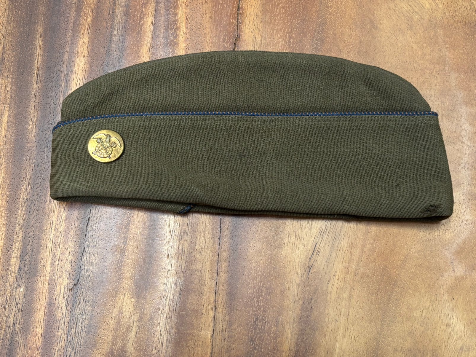 Calot US Infantrie  Quartermaster Corps nom du soldat, Collections, Enlèvement ou Envoi