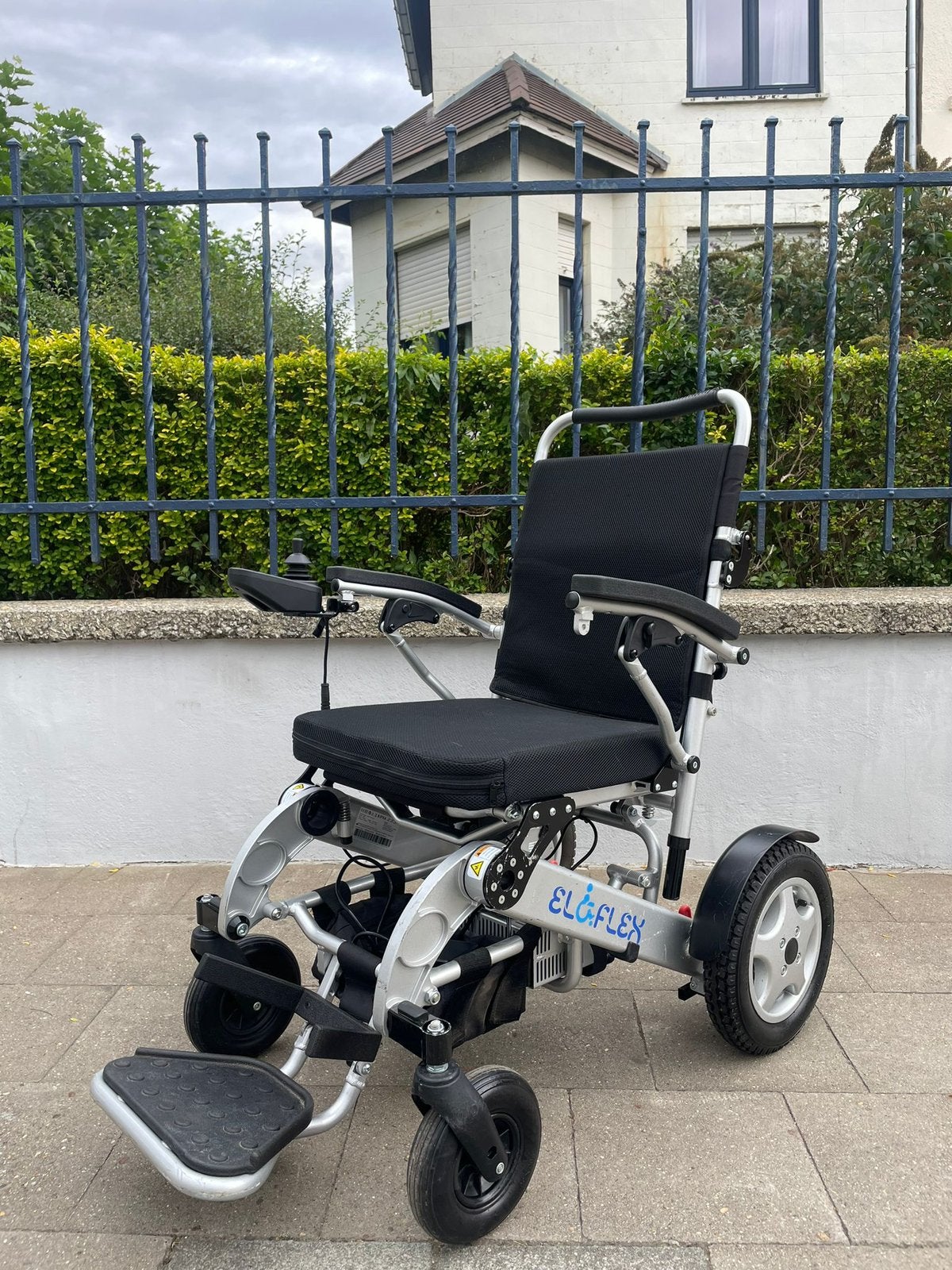 Fauteuil roulant électrique pliable - Eloflex P état neuf, Enlèvement ou Envoi, Pliant, Comme neuf, Fauteuil roulant électrique