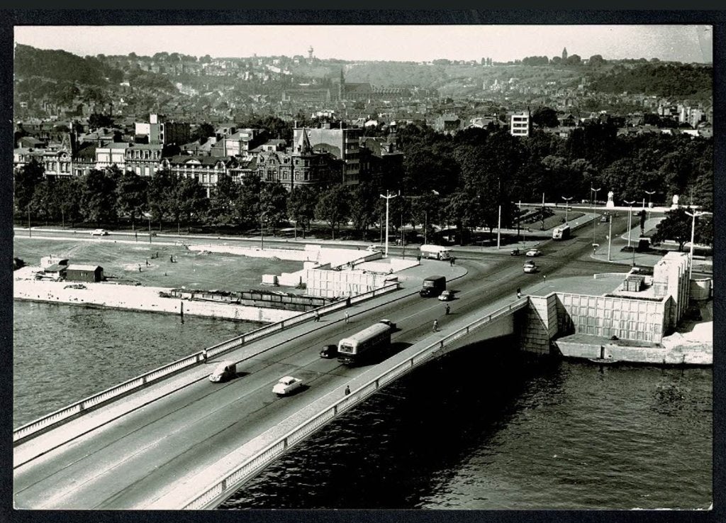 Luik : Le nouveau Pont de Commerce  - afgestempeld 1965, Verzamelen, Postkaarten | België, Verzenden, Gelopen, Luik