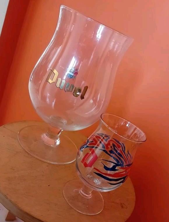 Duvel glas XL + standaard glas Tornado, Enlèvement ou Envoi, Comme neuf, Verre à bière