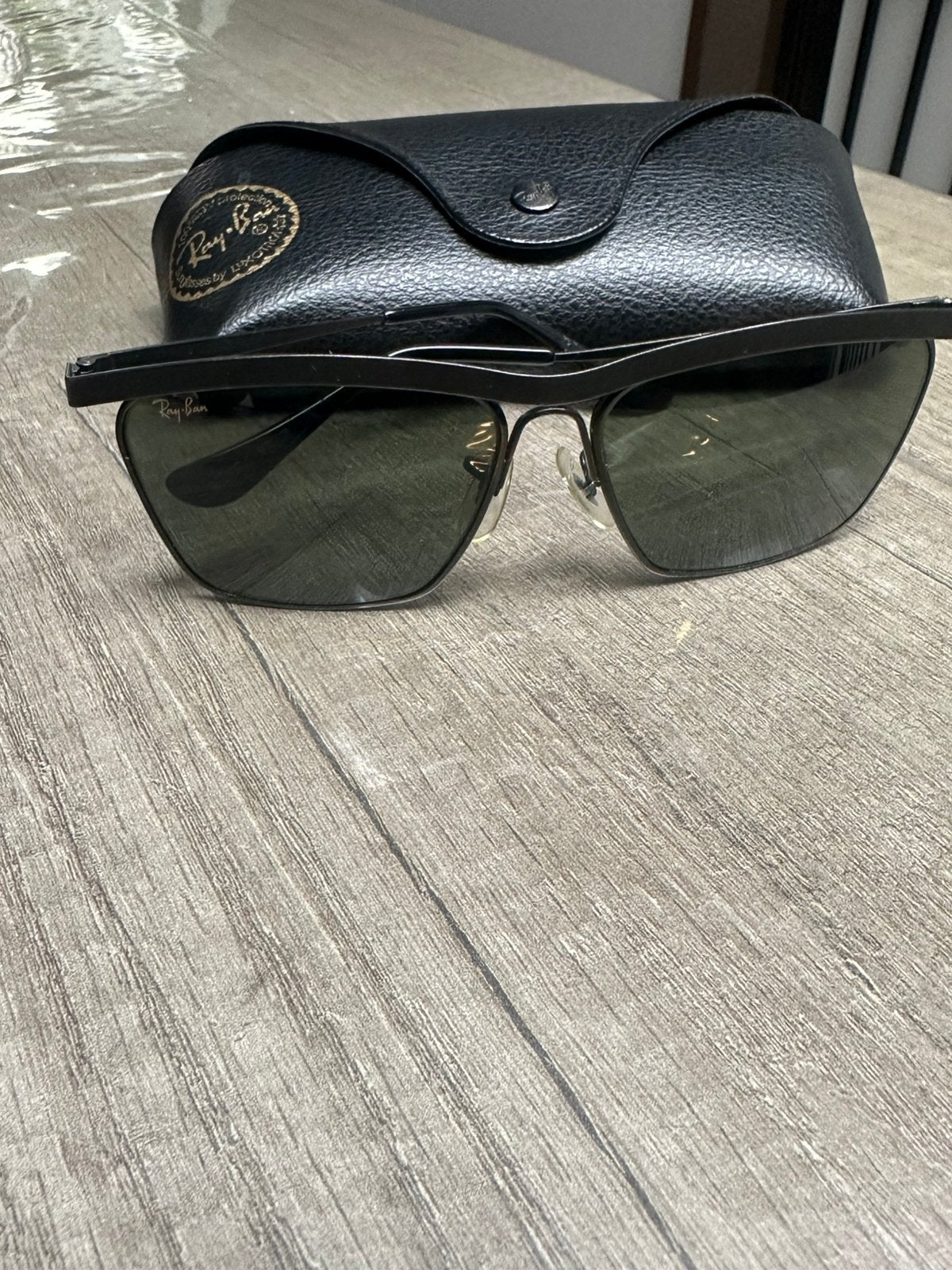 Vintage B&l Ray Ban W1304 VXAR Matte Black G15 Olympian, Enlèvement ou Envoi, Comme neuf