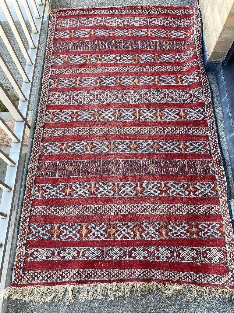 Marokkaanse kelim/tapijt, Gebruikt, 100 tot 150 cm, Ophalen of Verzenden, 150 tot 200 cm