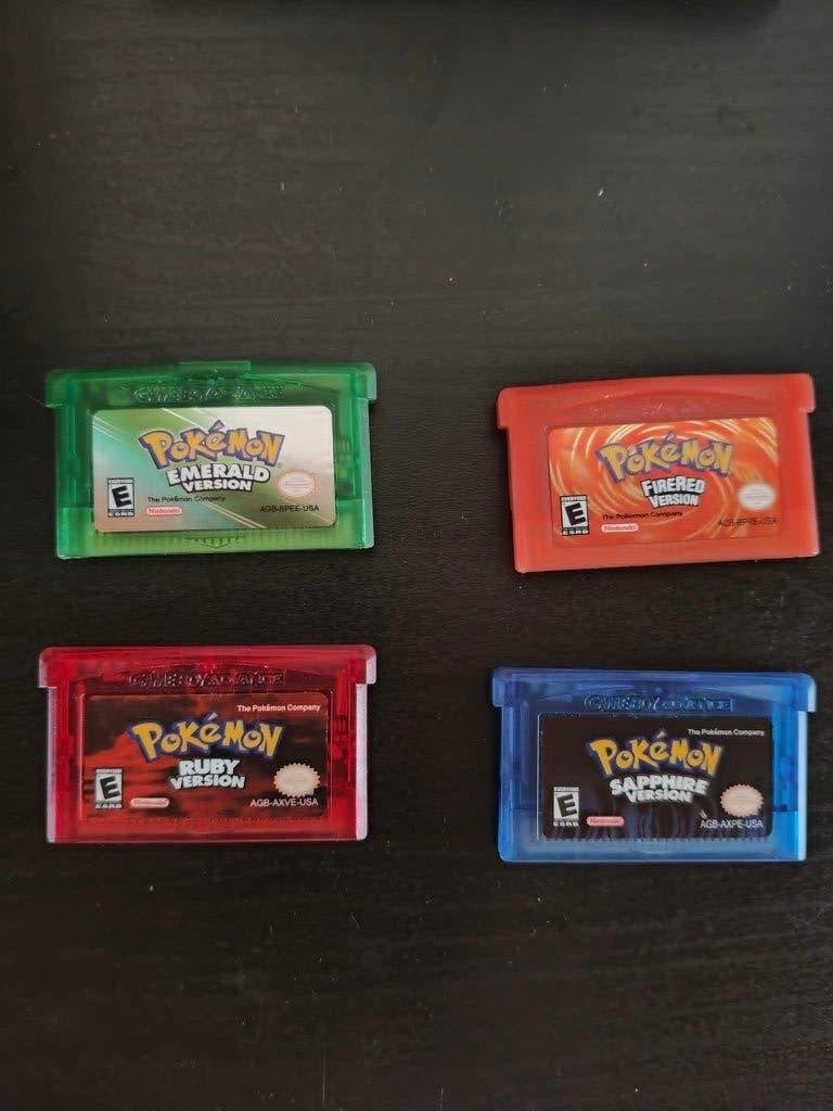 Pokemon Emerald, ruby, Sapphire, Fire red cartridge, Games en Spelcomputers, Games | Nintendo Game Boy, Ophalen