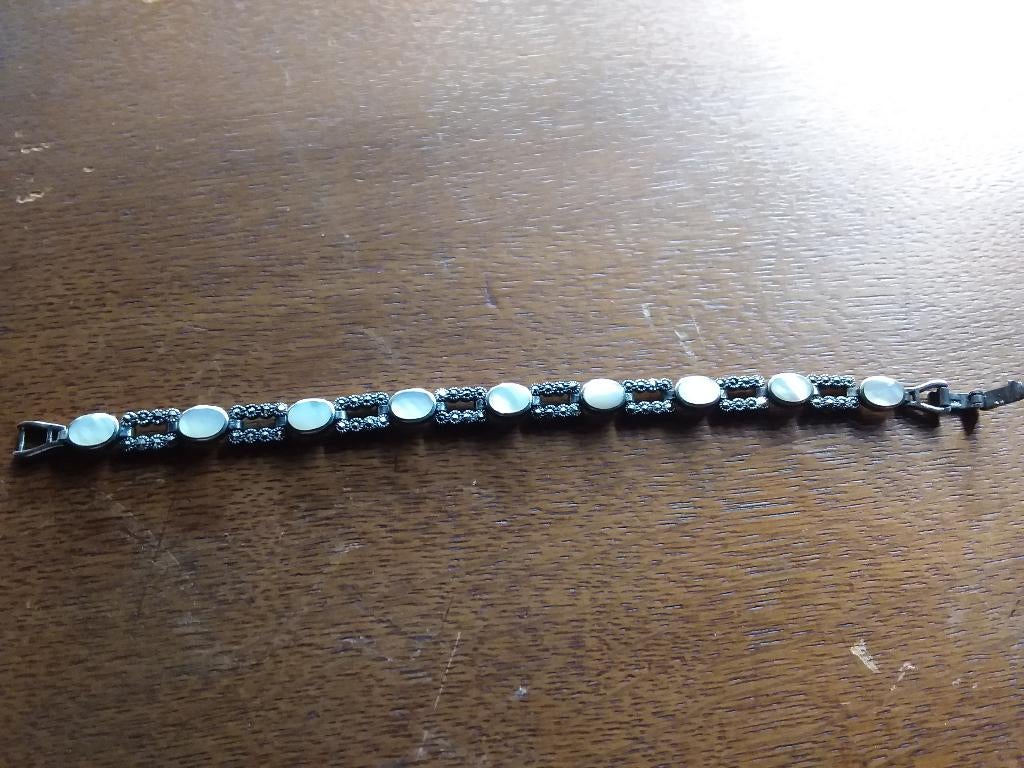 Vintage armband met markesiet ., Antiek en Kunst, Ophalen of Verzenden