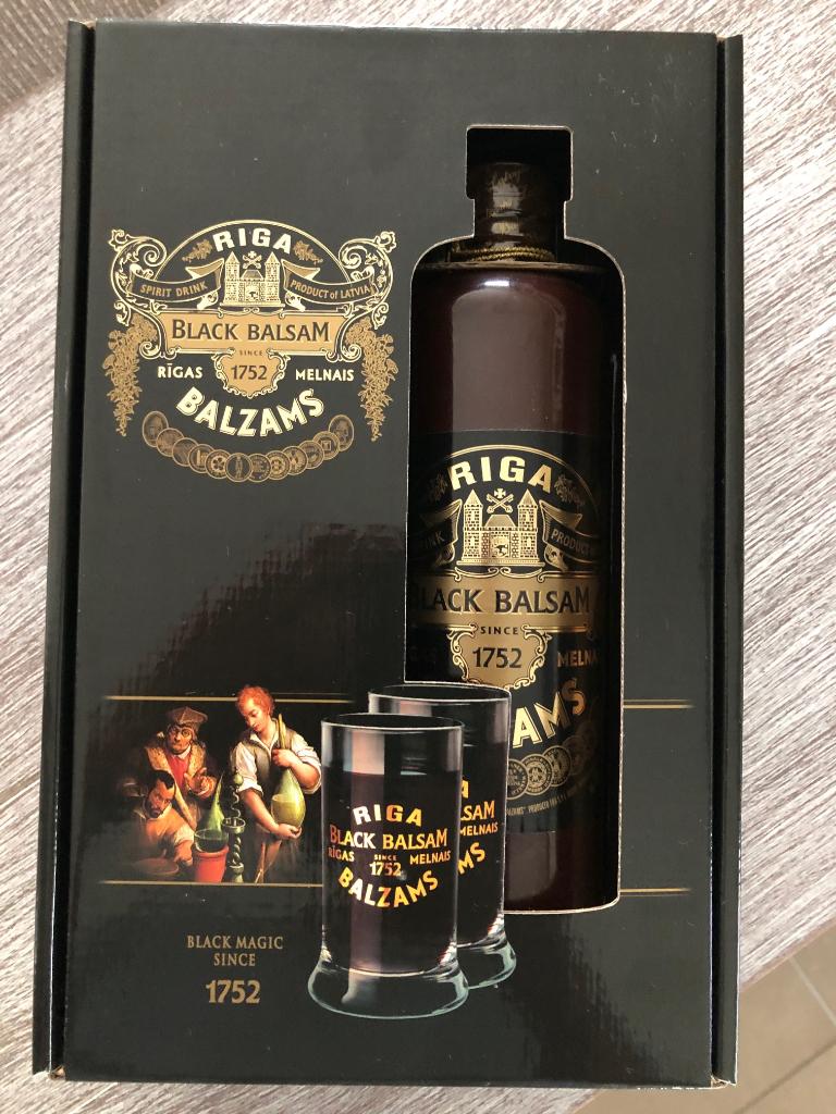 Coffret-cadeau RIGA BLACK BALSAM Liqueur, Lettonie, Enlèvement ou Envoi, Neuf, Autres types, Pleine