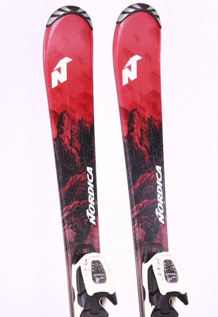 Skis pour enfants NORDICA NAVIGATOR TEAM 120 cm, noir/rouge, Carving, Skis, Utilisé, Nordica