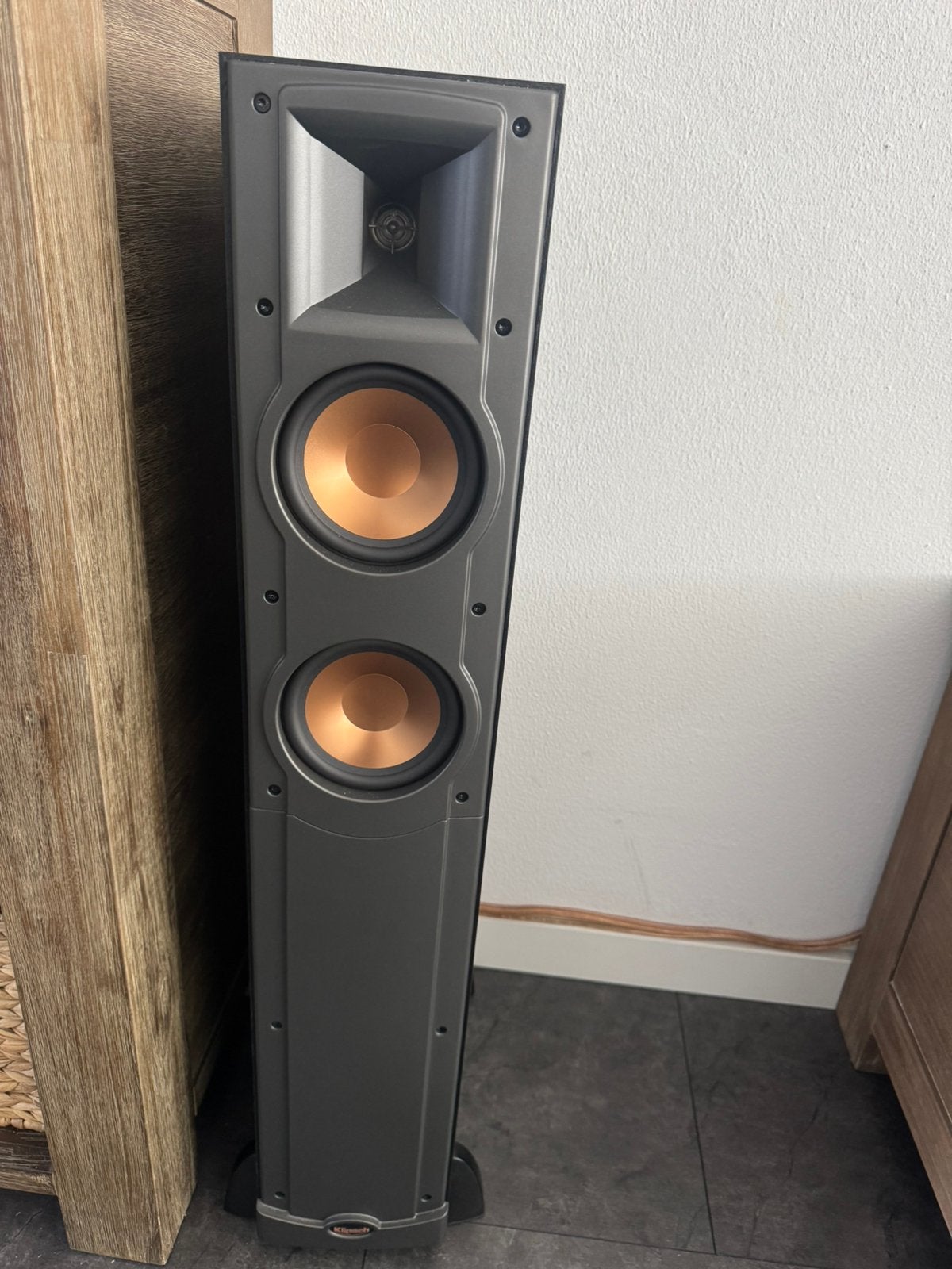 Klipsch rf-52 (luidsprekers) nieuwstaat, Audio, Tv en Foto, Luidsprekerboxen, Ophalen, Zo goed als nieuw