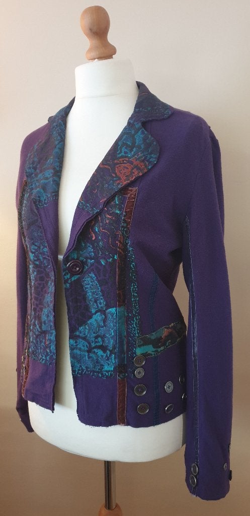 Soggo jas - Maat 3 (40-42), Kleding | Dames, Maat 38/40 (M), Soggo, Paars, Ophalen of Verzenden