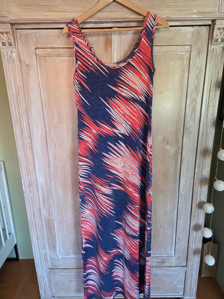 kleurige zomerse jurk, Kleding | Dames, Overige kleuren, Ophalen of Verzenden, Zo goed als nieuw, Onder de knie