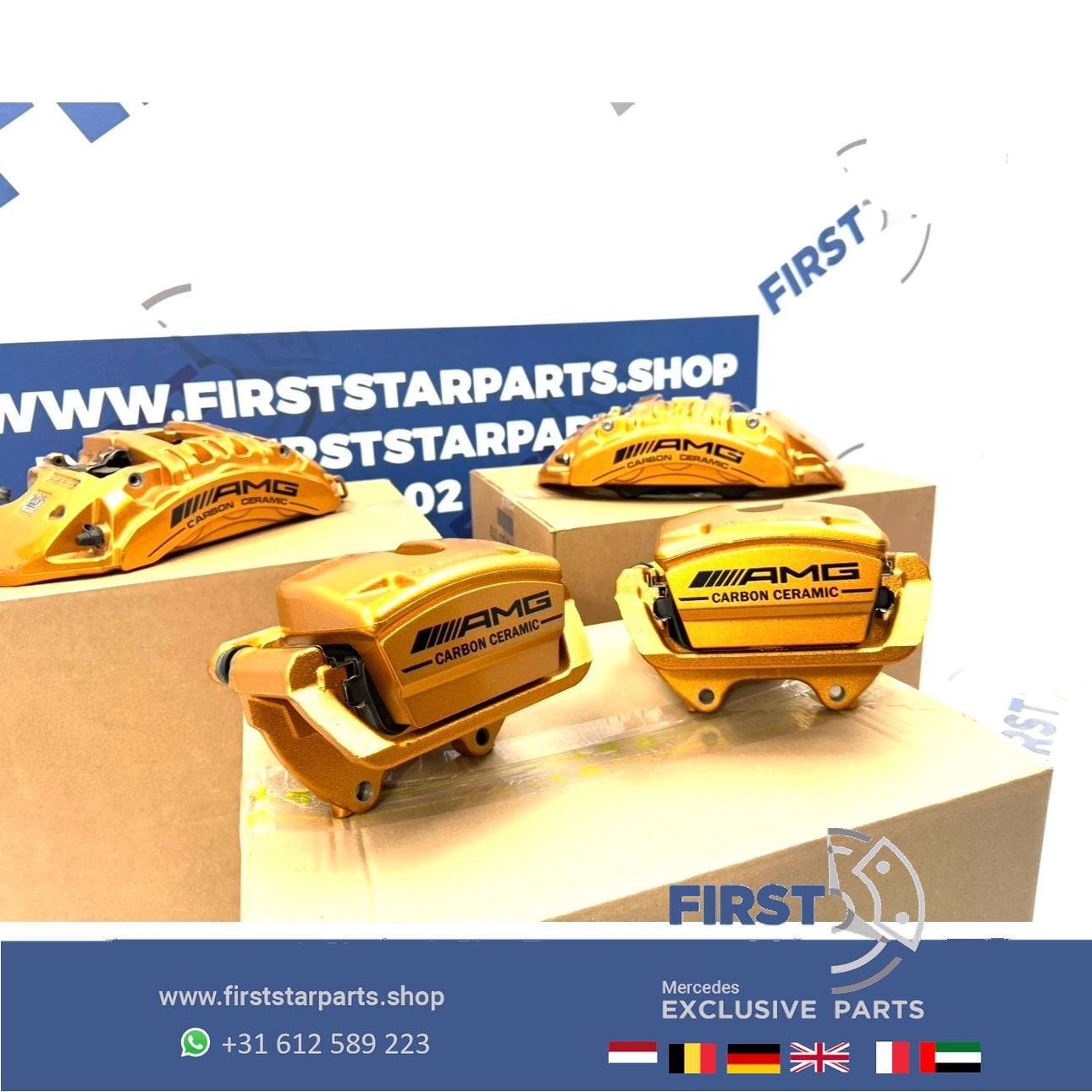 C63 E63 CLS63 GT63 S63 AMG Keramische Rem Set REMKLAUWEN A19, Auto-onderdelen, Gebruikt, -, Ophalen of Verzenden, -